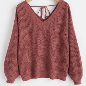 Over the shoulder sweater